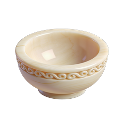 Decorative Marble Bowl Icon | Elegant 3D Render