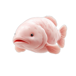 Cute Pink Fish Icon for Nature Projects
