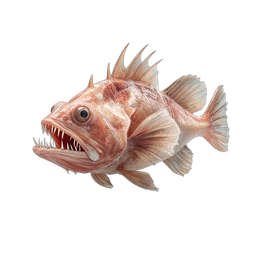 Angry Fish Icon - Vivid Marine Illustration