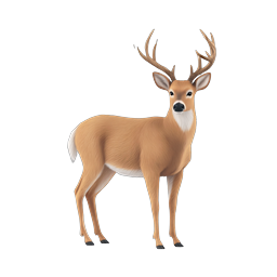 Realistic Deer Buck Icon - Wildlife & Nature Illustration