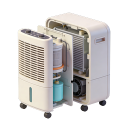 Dehumidifier Appliance Icon - Cutaway 3D Illustration