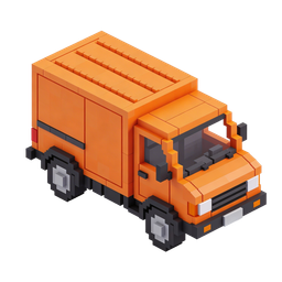 Lebendiges Lieferwagen-Icon – perfekt für die Logistik