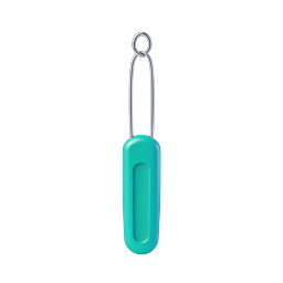 デンタルフロスピック アイコン - 3D 口腔ケアツール