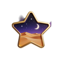Desert Star Night Sky App Icon - Premium 3D