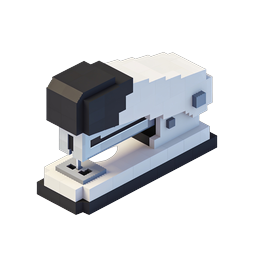 Isometric Desktop Printer 3D Voxel Icon