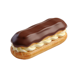 Delightful Chocolate Eclair Icon for Culinary Projects