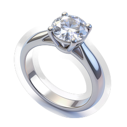 Diamond Engagement Ring Icon - Luxury Jewelry Design