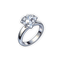 Diamond Engagement Ring Icon - Luxury Wedding Jewelry