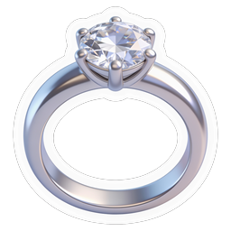 Diamond Engagement Ring Icon | Luxury Wedding Jewelry