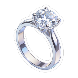 Diamond Engagement Ring Icon - Luxury Jewelry