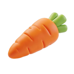 Stylized Carrot Icon for Healthy Living Themes