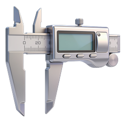 Digital Caliper Precision Measuring Tool Icon
