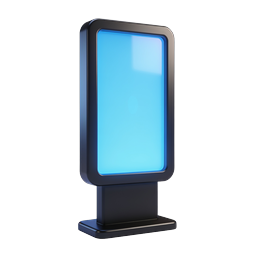 Digital Display Kiosk Icon | 3D Tech Icon