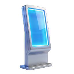 Digital Kiosk Icon - Modern Self-Service Terminal 3D