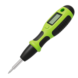 Digital Precision Screwdriver 3D Icon - Green Tool