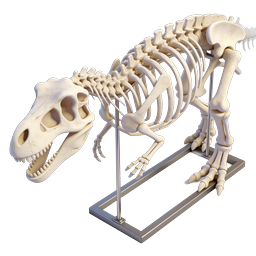 T-Rex Dinosaur Skeleton Museum Display Icon