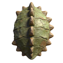 Dinosaur Spikes Icon - Realistic 3D Stegosaurus Back