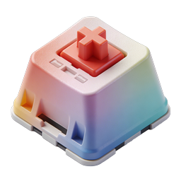 ไอคอนปุ่มทิศทางสีรุ้ง 3D - สไตล์คลาย