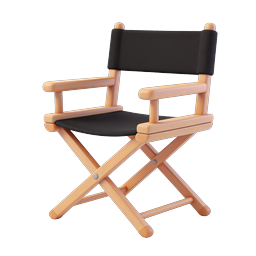 Directors Chair 3D Icon | Film Industry Furniture