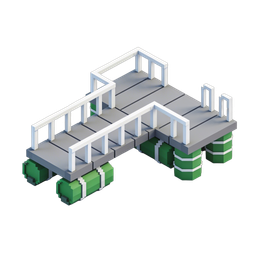 Modern Dock Icon for Transport and Recreation