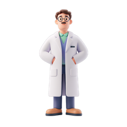 Cheerful Doctor Icon for Health & Medical Use