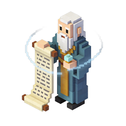 Voxel Doctor Chicken Character Icon | 3D Pixel Art
