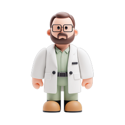 Friendly Doctor Icon for Healthcare Applications