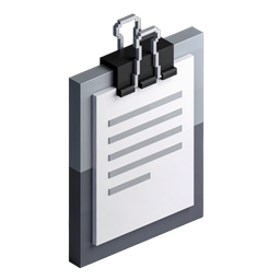 Stylish Document Clip Icon for Office Use