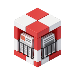 Document Storage Box 3D Isometric Icon