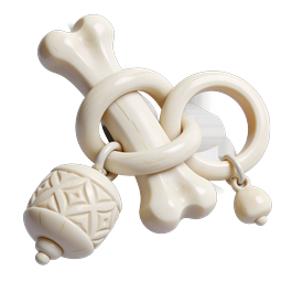 Dog Chew Toy 3D Icon - Pet Accessories Collection