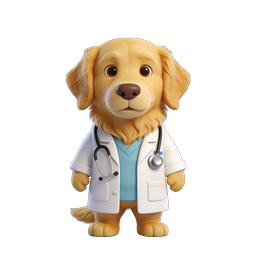 Adorable Dog Doctor Icon for Pet Healthcare