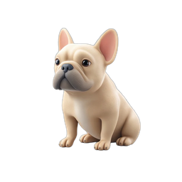 Icon einer freundlichen Französischen Bulldogge für Tierliebhaber