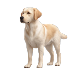 Realistic Labrador Dog Icon for Pet Projects