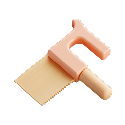 Dough Scraper Clay Icon - 3D Baking Utensil
