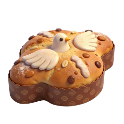 Icône de brioche de Pâques en forme de colombe
