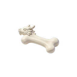 Icona 3D osso di drago - Stile cartoon fantasy