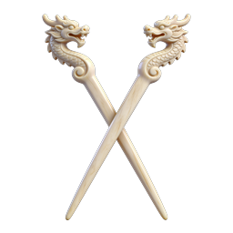 Ornate Dragon Hair Stick Icon - Traditional Chinese Accessory