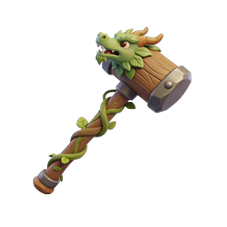 Icono Arma de Fantasía Mazo Cabeza de Dragón - Asset de Juego 3D