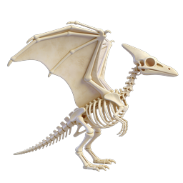 Dragon Skeleton 3D Render Icon | Fantasy Creature Bones