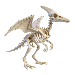 Dragon Skeleton 3D Icon - Realistic Fantasy Bones