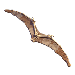 ドラゴンの翼アイコン - 3D レンダリングされたファンタジーの骨の翼