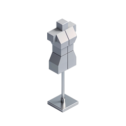 Ícone de Manequim de Costura 3D | Design de Moda