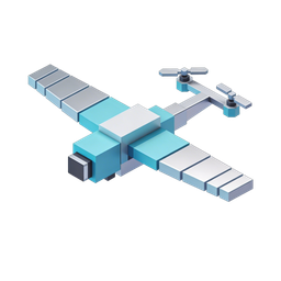 Stylized Drone Aircraft Icon for Modern Technology Use