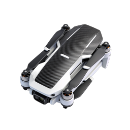 Modern Foldable Quadcopter Drone Icon - 3D Realistic