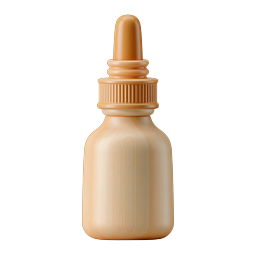 Icono minimalista de frasco gotero para productos naturales