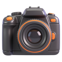 3D DSLR Camera Icon - Professional Photography Symbol