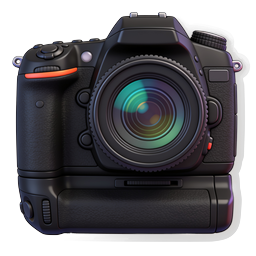 Professional DSLR Camera Icon - 3D Photography Icon
