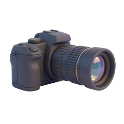 DSLR Camera 3D Icon - Professional Photography