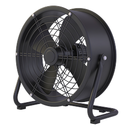 Dual Industrial Fan Icon - 3D Realistic Cooling