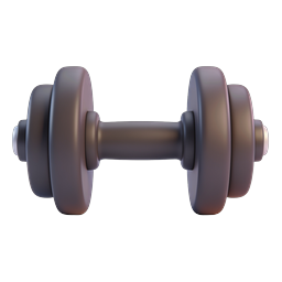 Stylish Dumbbell Icon for Fitness and Strength Training